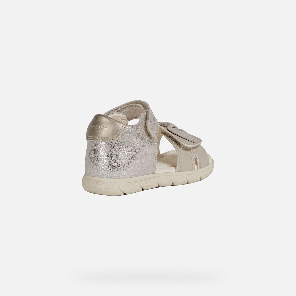 Geox Sandals Beige Alul Girl - Geox Baby Shoes - ZUSVAJ719